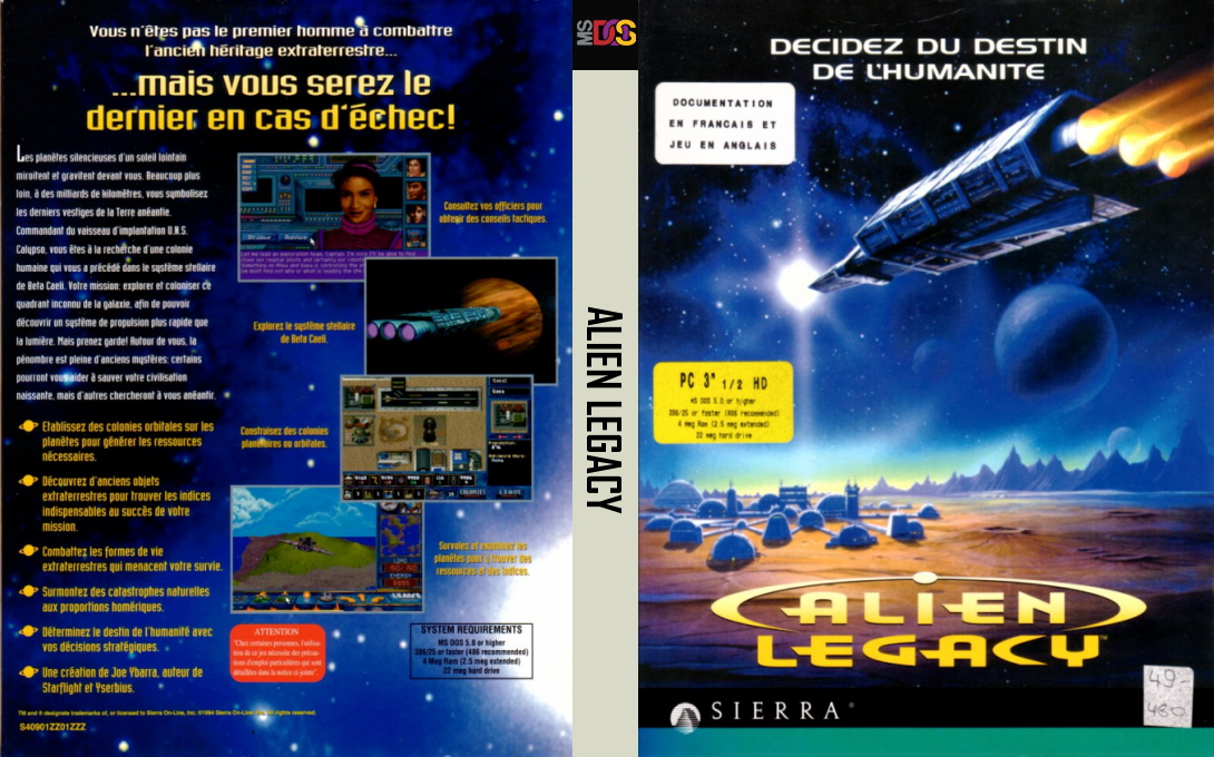 Alien Legacy — box-texture (FR)