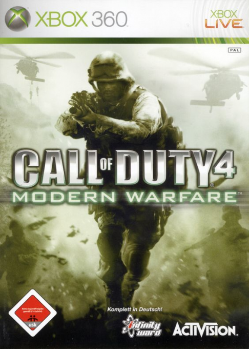 Call of Duty 4 - Modern Warfare — box-2D (DE)
