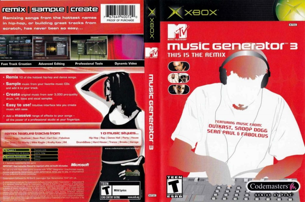 Mtv Music Generator 3 — box-texture (US)