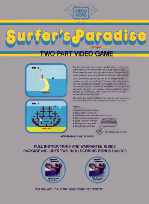 Surfer's Paradise - But Danger Below! — box-2D-back (EU)