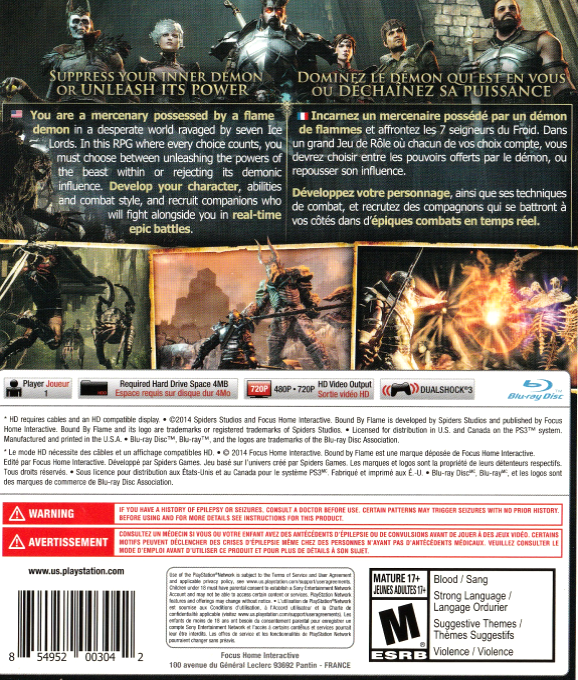 Bound by Flame — box-2D-back (CA)