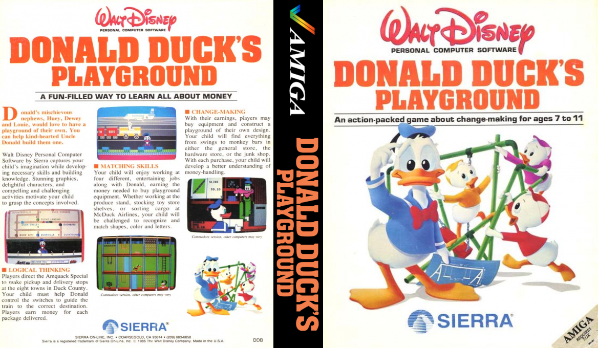 Donald Duck's Playground — box-texture (US)