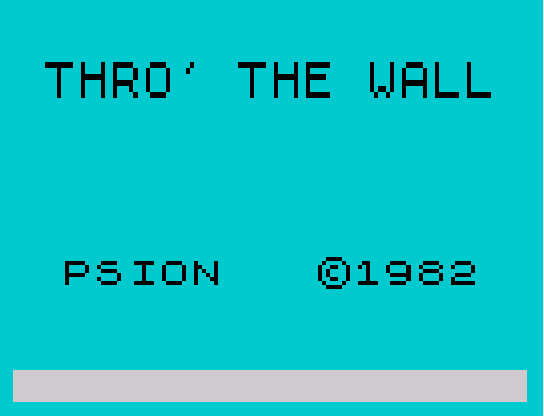Thro The Wall — sstitle (EU)