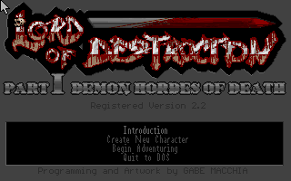 Lord of Destruction Part 1 Demon Hordes of Death box art