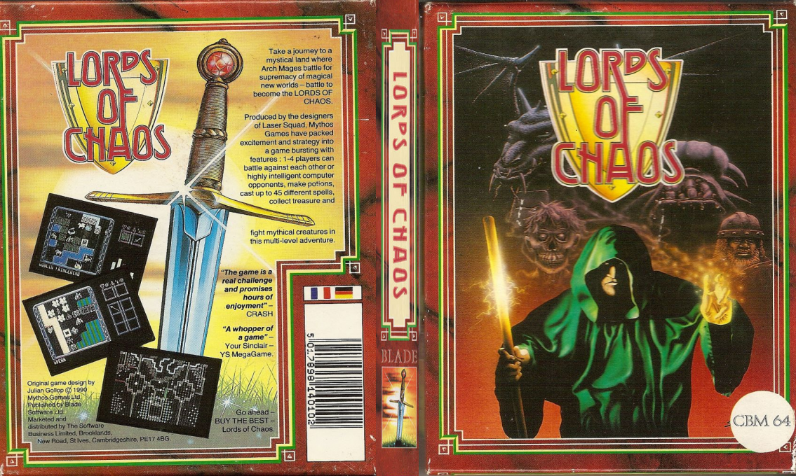 Lords of Chaos - Escape from Zol — box-texture (EU)