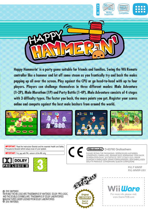 Happy Hammerin' — box-2D-back (EU)