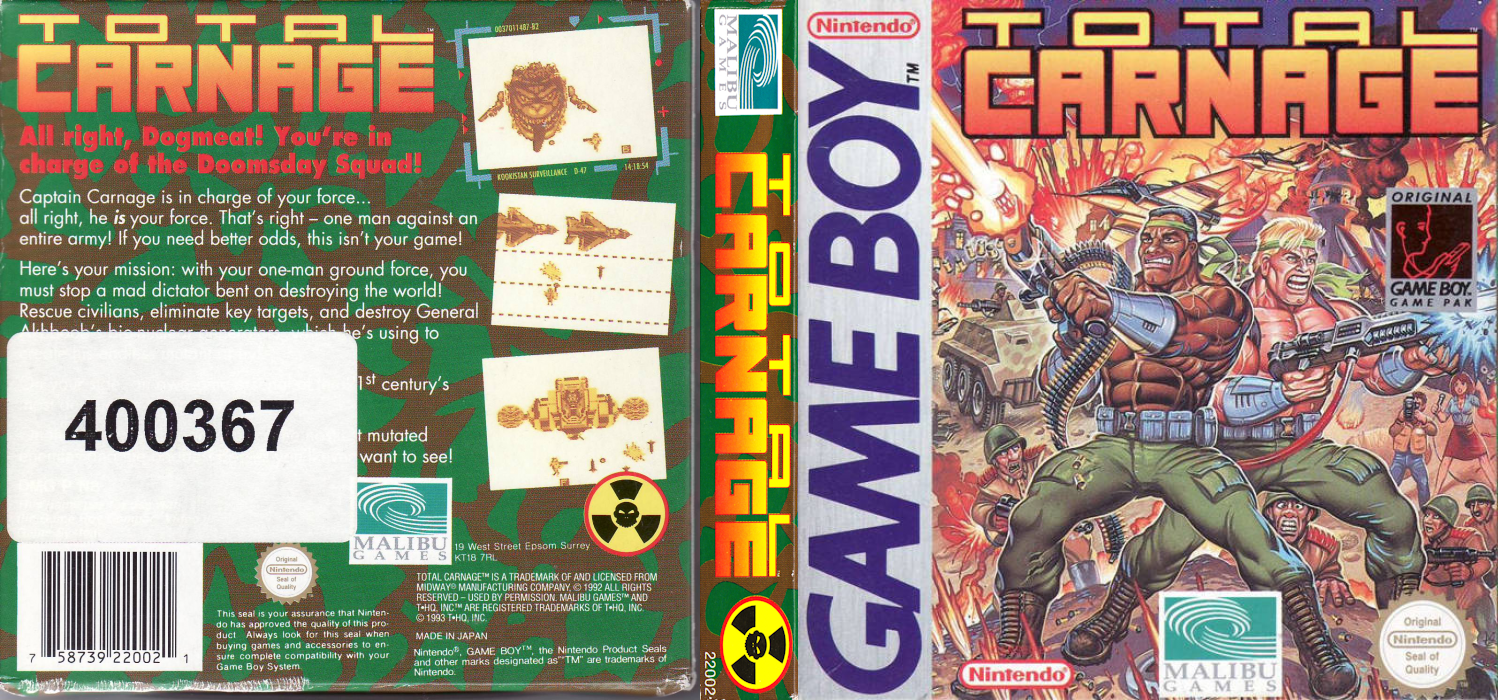 Total Carnage — box-texture (EU)