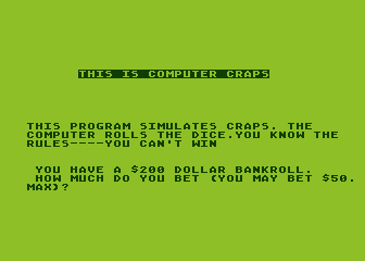 Computer Craps — sstitle (WOR)