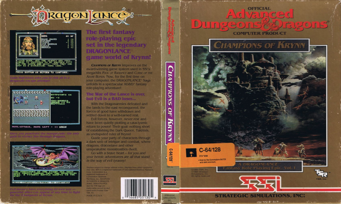 Champions Of Krynn — box-texture (US)