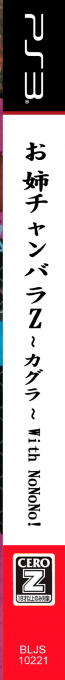 Oneechanbara Z - Kagura with NoNoNo! — box-2D-side (JP)