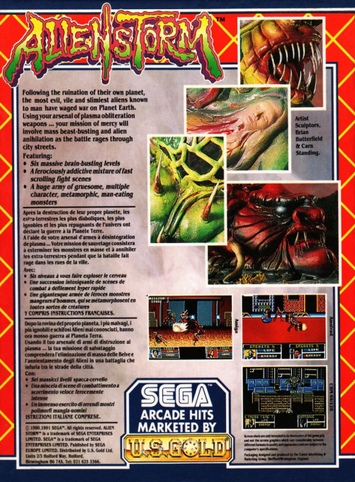 Alien Storm — box-2D-back (EU)