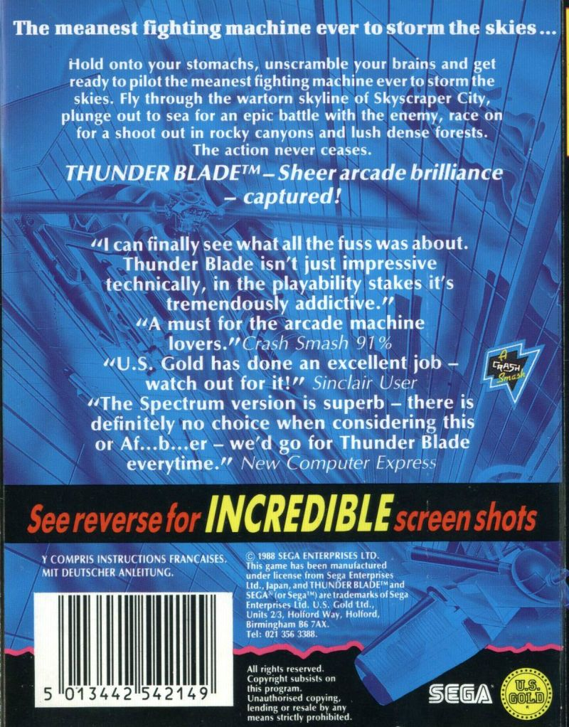 Thunder Blade — box-2D-back (EU)