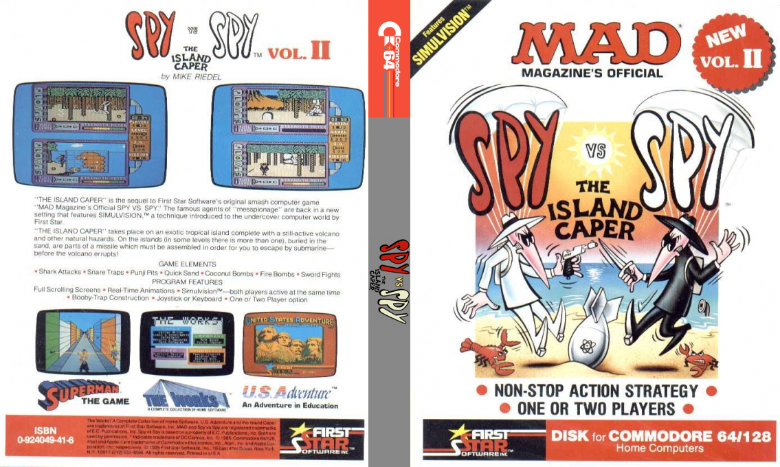 Spy vs Spy - The Island Caper — box-texture (US)