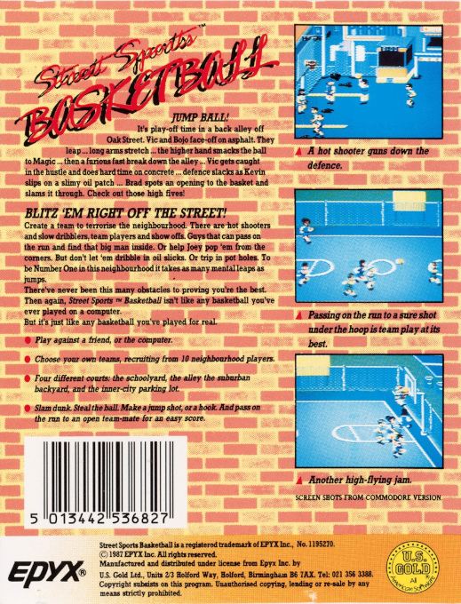 Street Sports Basketball — box-2D-back (EU)