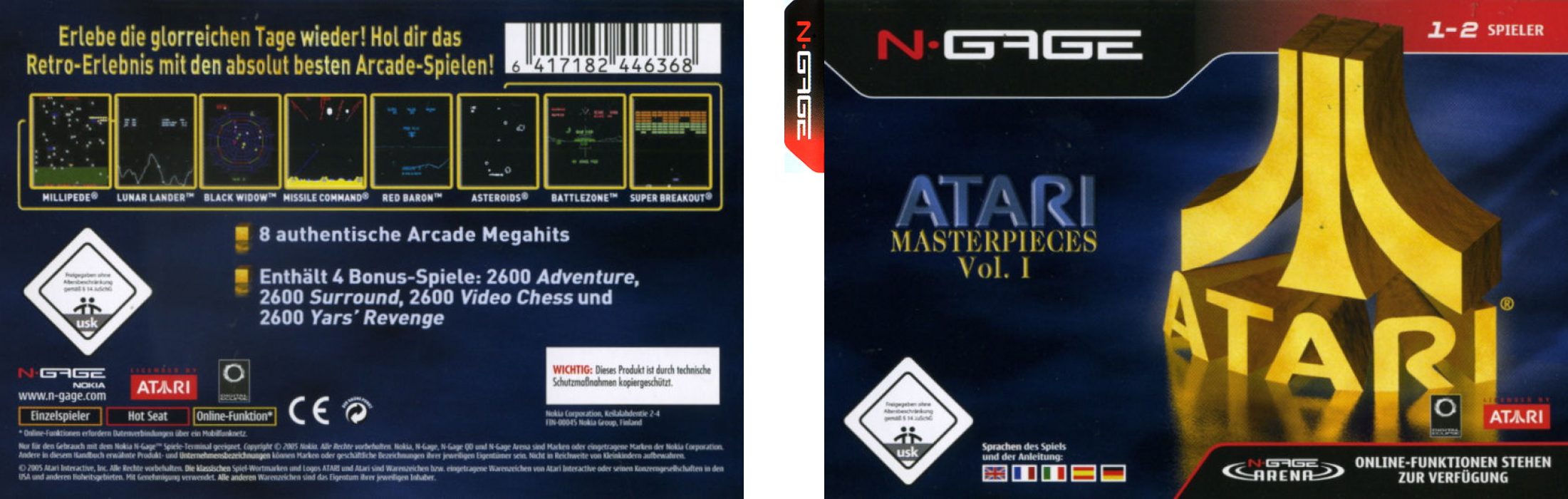 Atari Masterpieces Vol. I — box-texture (DE)