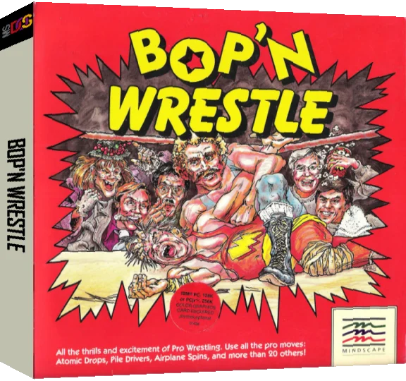Bop 'n Wrestle — box-3D (US)