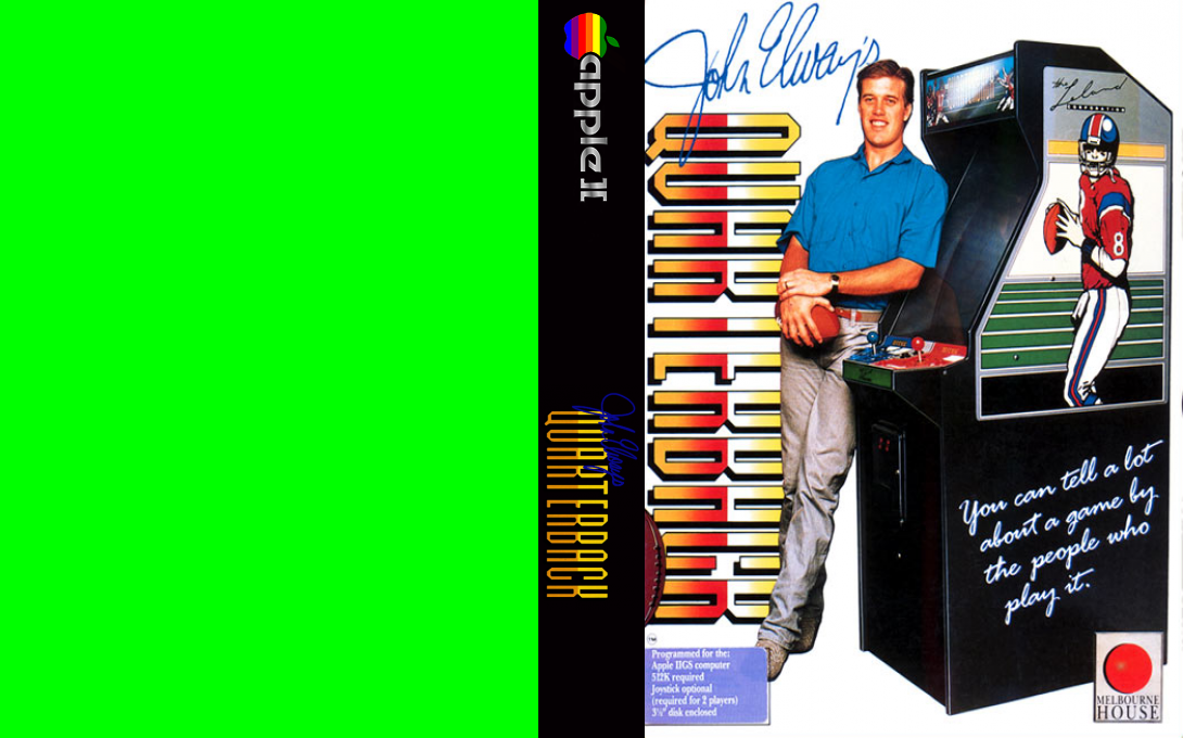 John Elway's Quarterback — box-texture (US)