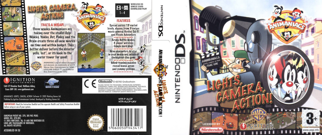 Animaniacs - Lights, Camera, Action! — box-texture (EU)