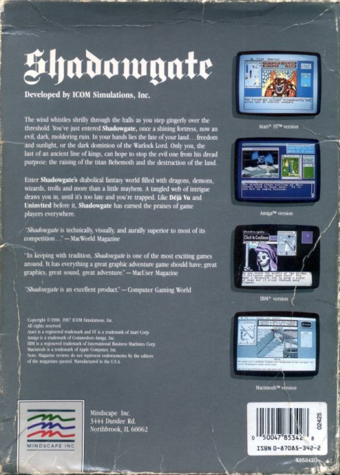 Shadowgate — box-2D-back (EU)
