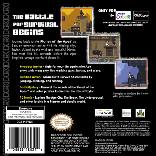 Planet of the Apes — box-2D-back (US)