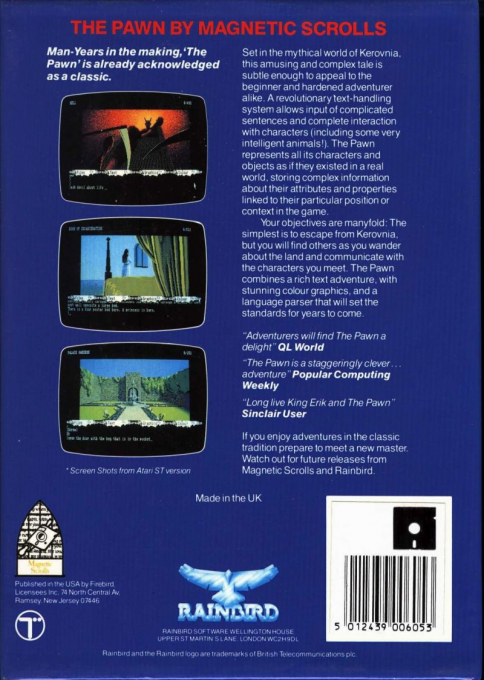 Pawn, The — box-2D-back (SP)