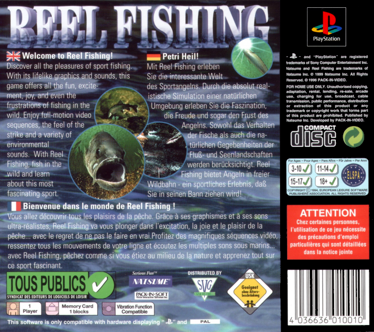 Reel Fishing II — box-2D-back (EU)