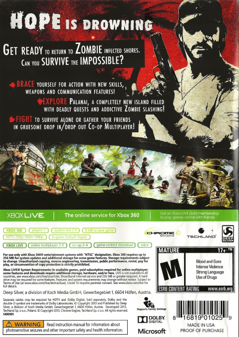 Dead Island Riptide — box-2D-back (US)