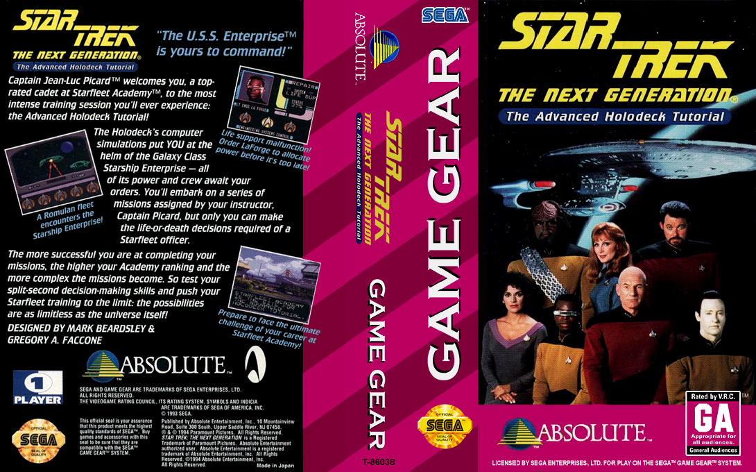 Star Trek - The Next Generation - The Advanced Holodeck Tutorial — box-texture (US)