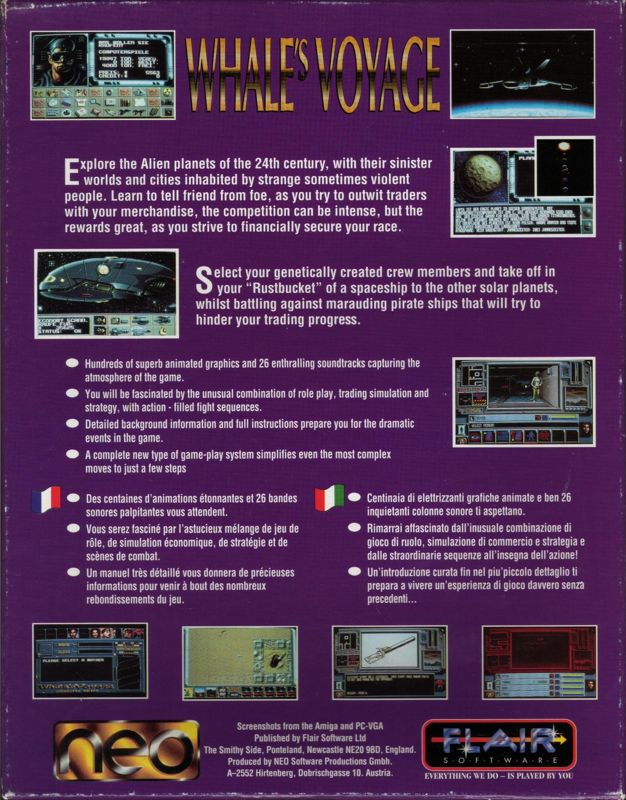 Whale's Voyage — box-2D-back (EU)