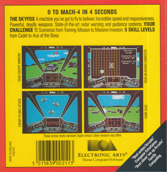 Skyfox — box-2D-back (EU)