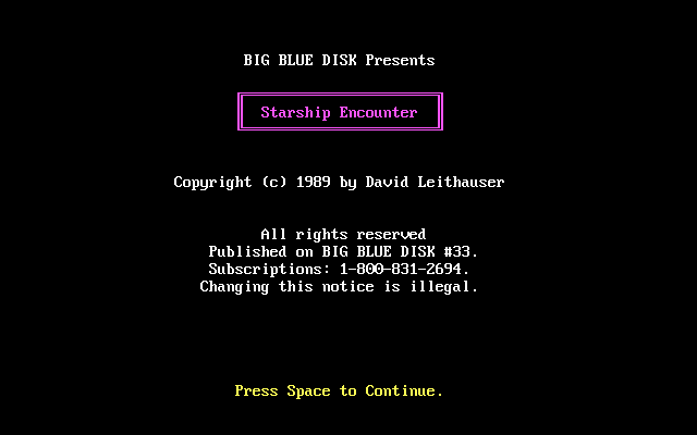 Starship Encounter — sstitle (WOR)