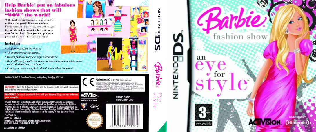 Barbie Fashion Show - An Eye for Style — box-texture (EU)