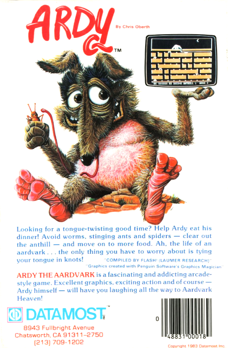 Ardy the Aardvark — box-2D-back (US)