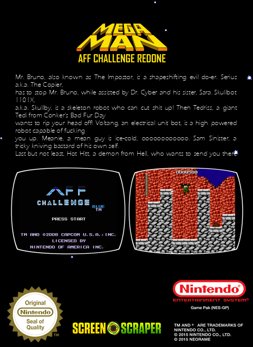 MegaMan : AFF Challenge Redone — box-2D-back (SS)