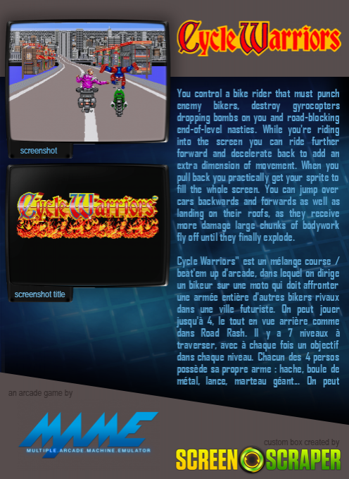 Cycle Warriors — box-2D-back (SS)