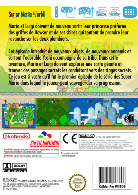 Super Mario World — box-2D-back (FR)