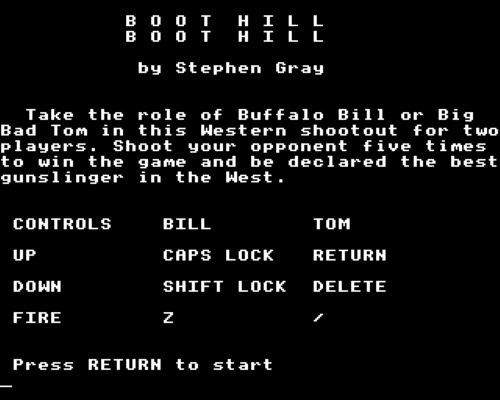 Boot Hill — sstitle (WOR)