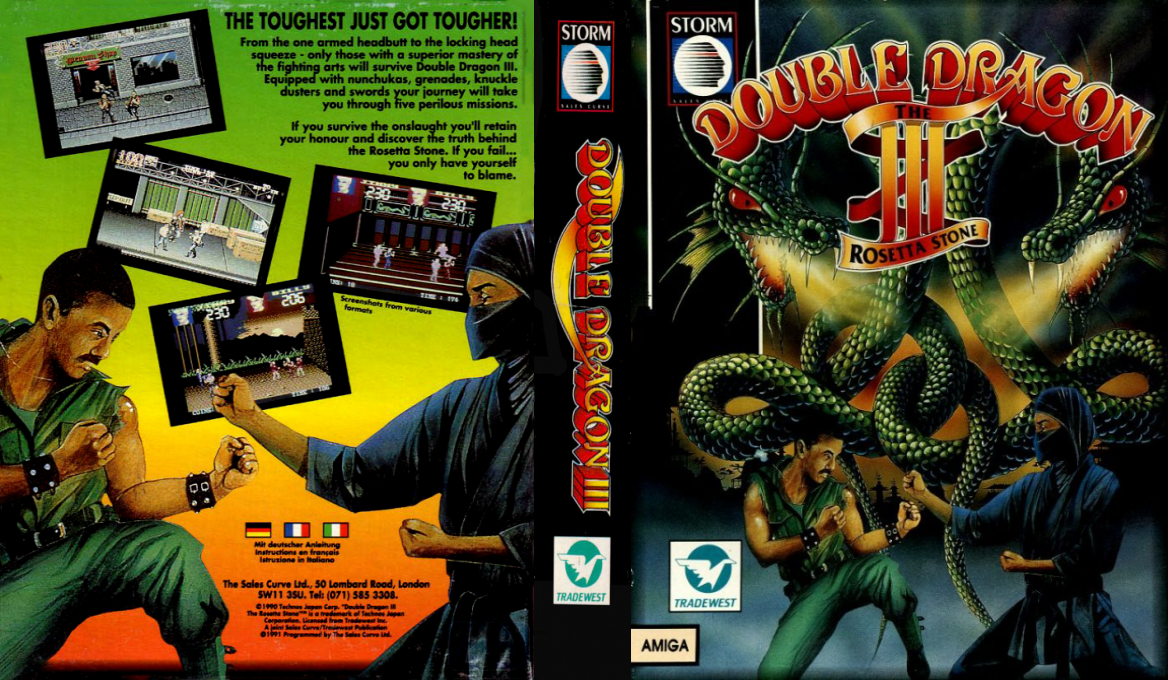 Double Dragon III - The Rosetta Stone — box-texture (EU)