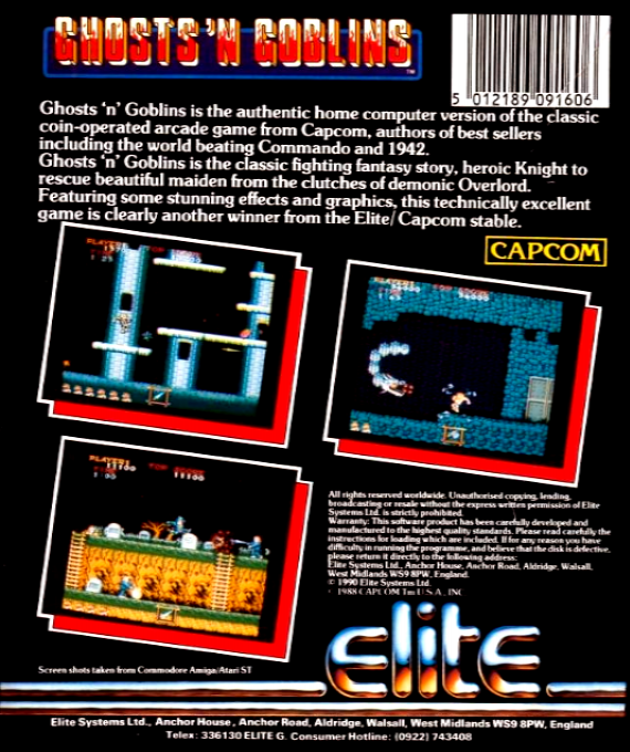 Ghosts'n Goblins — box-2D-back (EU)