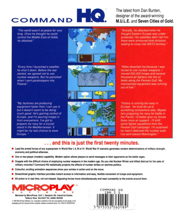 Command H.Q. — box-2D-back (EU)