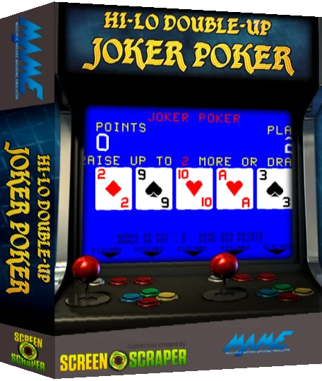 Joker Poker With Hi-Lo Double-Up — box-3D (SS)