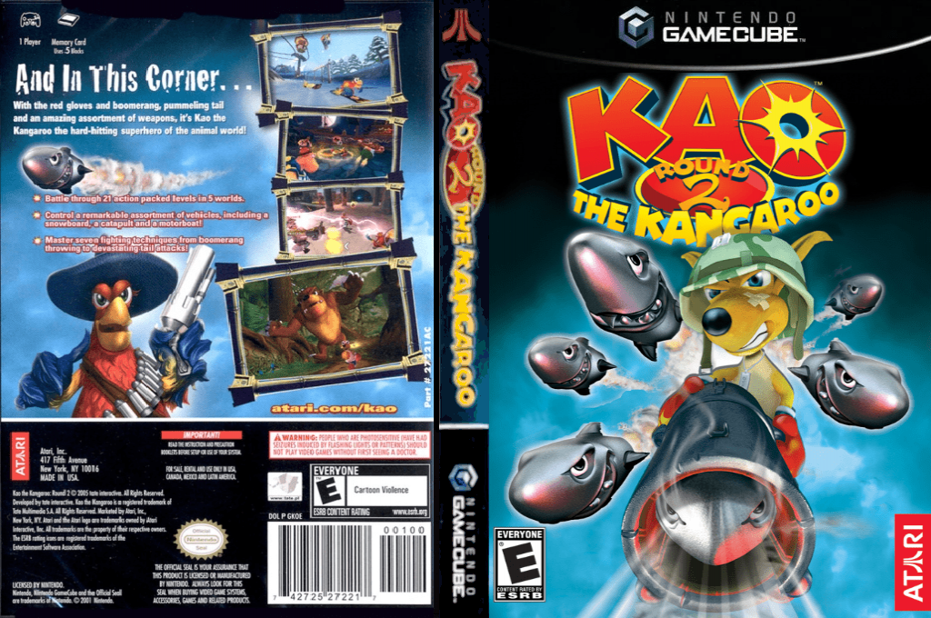 Kao the Kangaroo - Round 2 — box-texture (US)