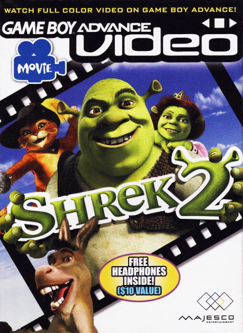 Game Boy Advance Video - Shrek 2 box art