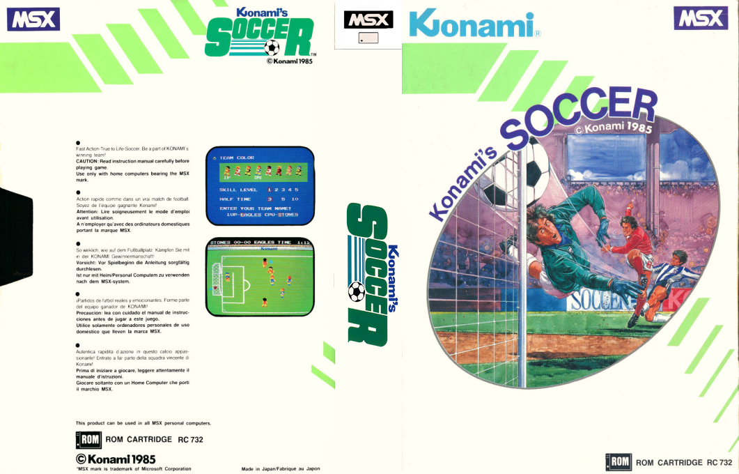 Konami's Soccer — box-texture (EU)