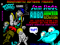 Sam Slade Robo-Hunter: Escape From The Planet of The Robot Robo-Hunter Hunters — sstitle (WOR)