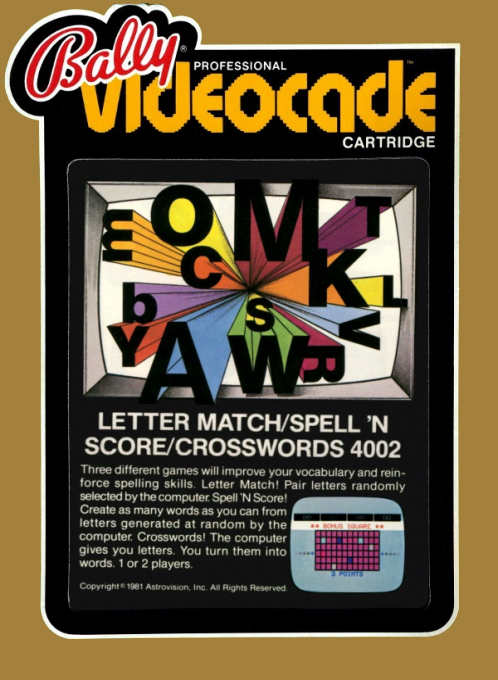 Letter Match + Spell'n Score + Crosswords box art