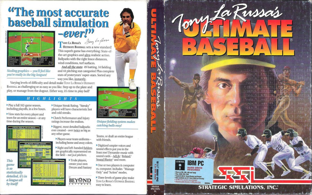 Tony La Russa's Ultimate Baseball — box-texture (US)