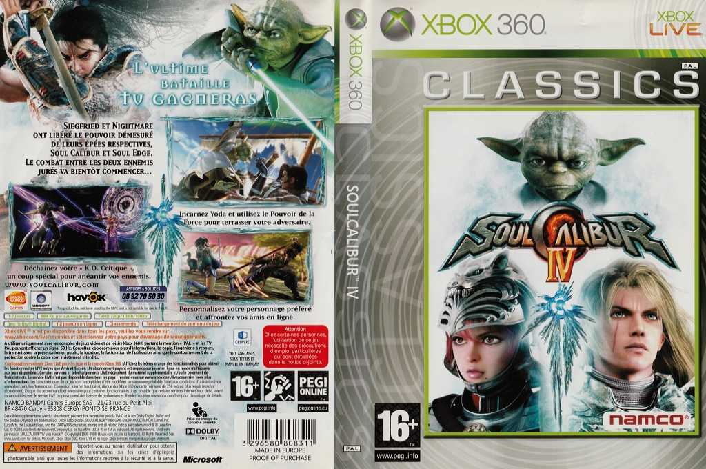 Soulcalibur IV — box-texture (FR)