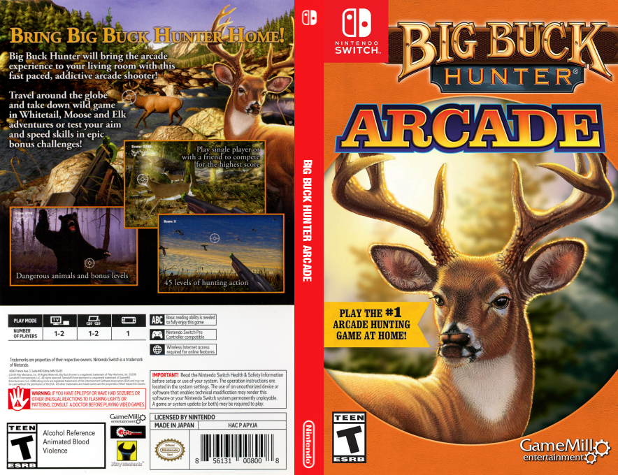 Big Buck Hunter Arcade — box-texture (US)