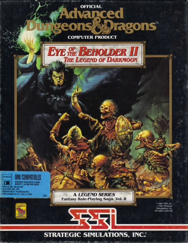 Eye Of The Beholder 2 - The Legend Of Darkmoon box art